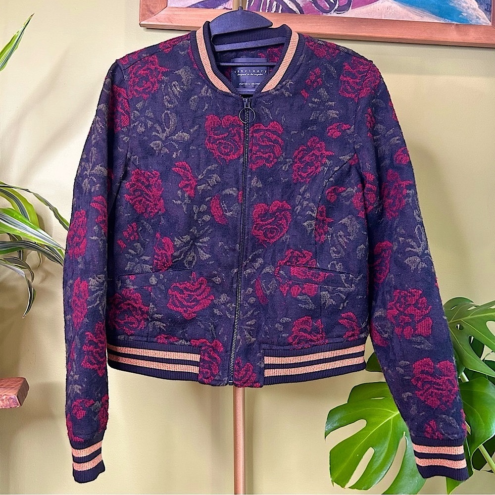 Sanctuary Urban Woodlands Rose Seduction Bomber Jacket